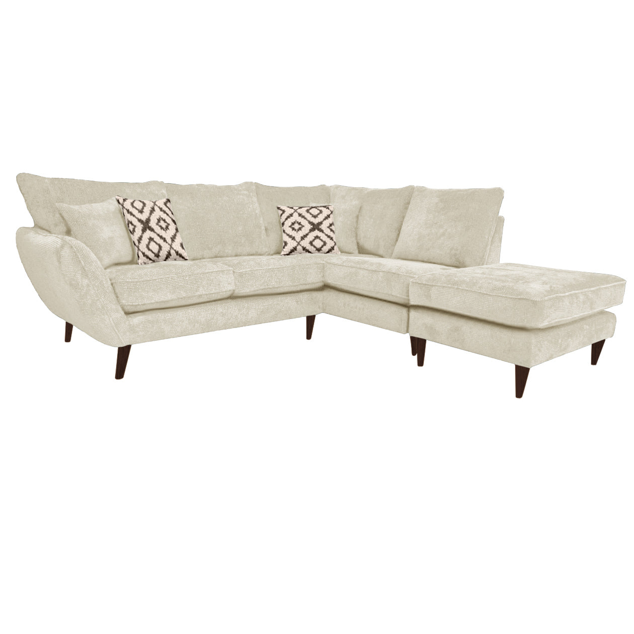 Perugia 1 Arm (Including Footstool) Right Hand Chaise Formal Back Corner Sofa