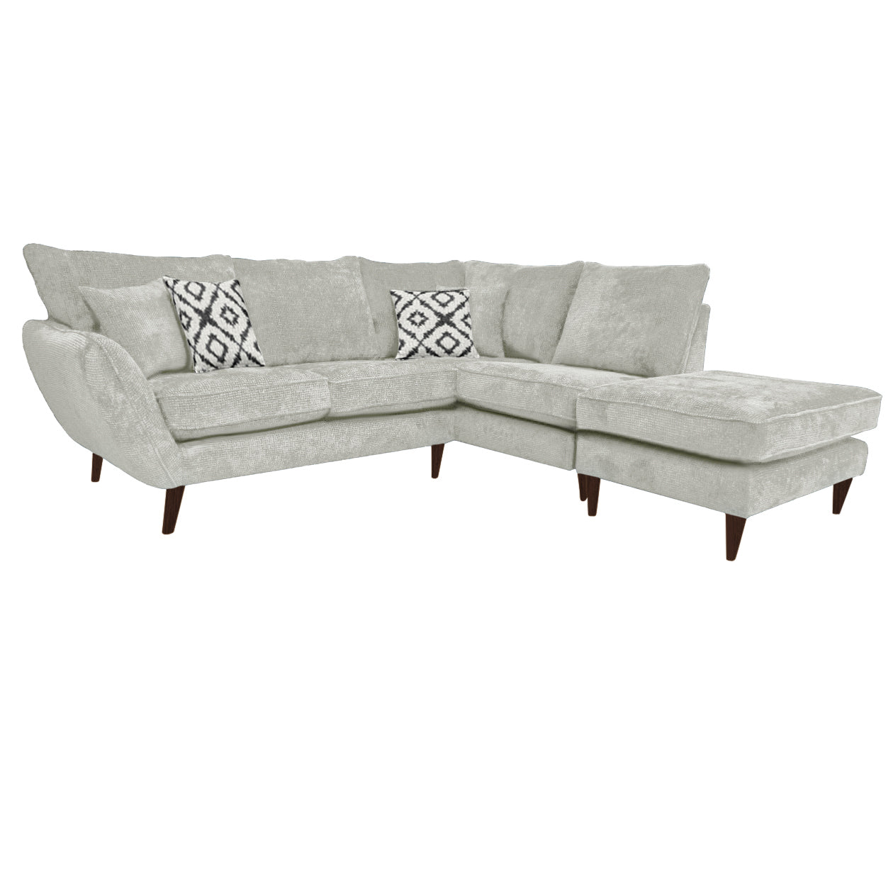 Perugia 1 Arm (Including Footstool) Right Hand Chaise Formal Back Corner Sofa